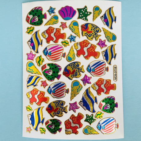 魚 ⑩ キラキラ シール FISH STICKER