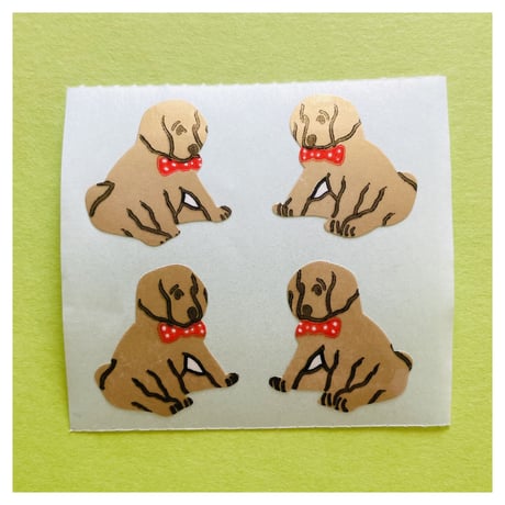子犬 ② シール PUPPIES STICKER