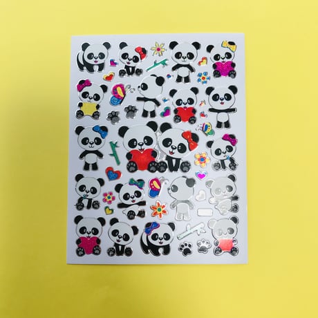 パンダ キラキラ シール ④ PANDA STICKER