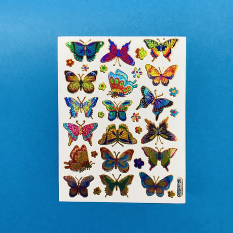 蝶々 ④ キラキラ シール BUTTERFLY STICKER