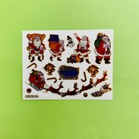 クリスマス (13) キラキラ シール CHRISTMAS STICKER