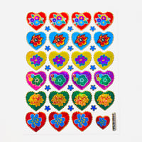ハートの中に花 シール FLOWER INSIDE HEART STICKER