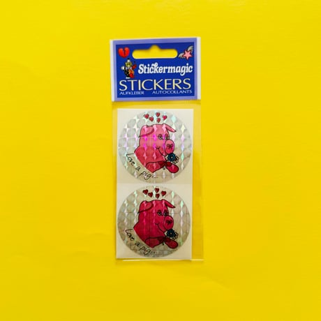 ブタ プリズムシール PIG PRISM STICKER