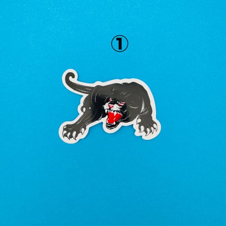 黒豹 シール BLACK PANTHER STICKER