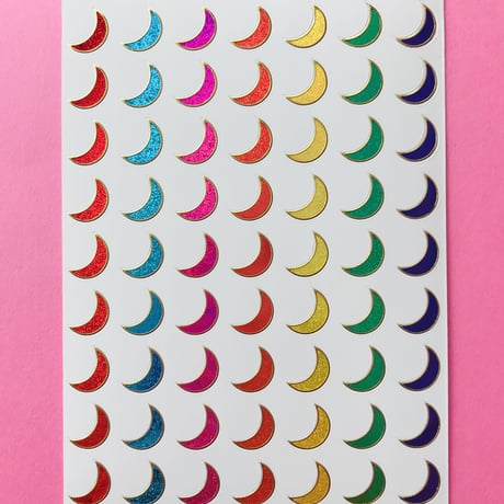 月 キラキラ シール MOON STICKER
