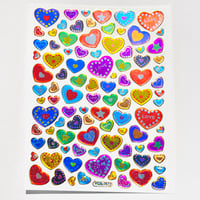 ハート LOVE ② キラキラ シール HEART LOVE STICKER