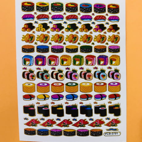 寿司 ② キラキラ シール SUSHI STICKER