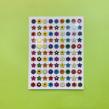 ミニフラワー ② キラキラ シール MINI FLOWER STICKER