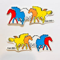 走る馬 ② シール RUNNING HORSE STICKER