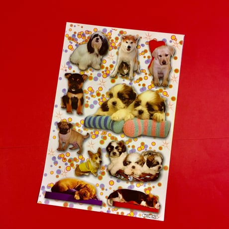 犬 いぬ シール 大 DOG STICKER ④
