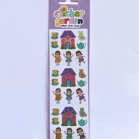 Sticker Garden★ 女の子 お家 ティーカップ くま