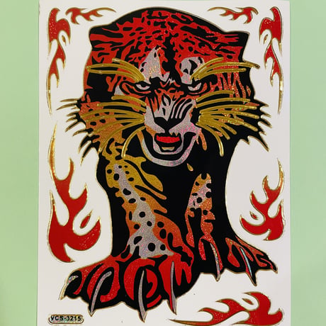 虎 トラ キラキラ シール  TIGER STICKER