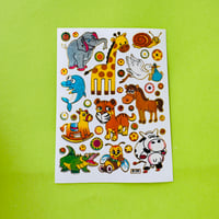 動物 (10) キラキラ シール ANIMAL  STICKER