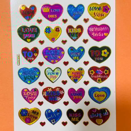 ハート LOVE シール HEART STICKER