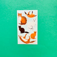 猫 ② シール 大きいサイズ CAT STICKER