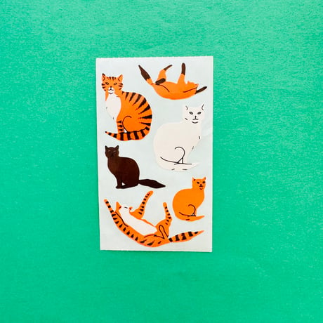 猫 ② シール 大きいサイズ CAT STICKER