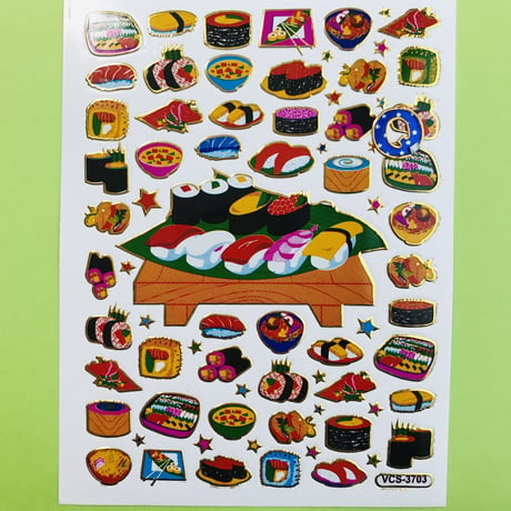 寿司 キラキラ シール SUSHI STICKER
