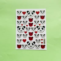 パンダ キラキラ シール ⑤ PANDA STICKER