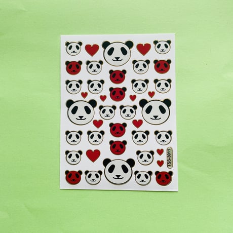 パンダ キラキラ シール ⑤ PANDA STICKER