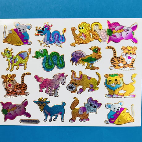 動物 ③ キラキラ シール ANIMAL  STICKER