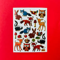 森にいる動物 キラキラ シール FOREST ANIMAL STICKER