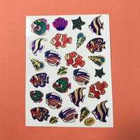 魚 キラキラ シール FISH STICKER