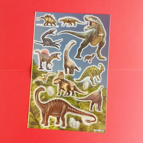 恐竜 シール 大 ① DINOSAUR STICKER