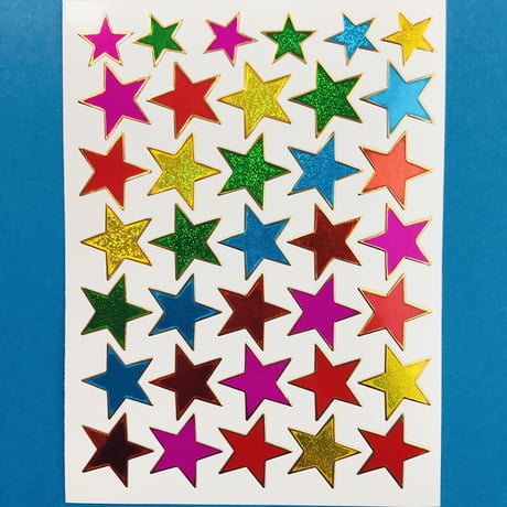 星 キラキラ シール STAR STICKER