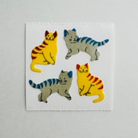 Great 7 シール 猫 ④ ザラザラ CAT STICKER