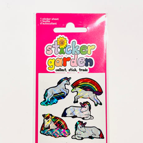 Sticker Garden★キラキラユニコーン シール unicorn