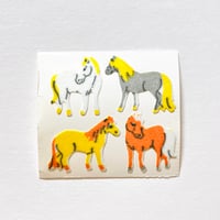 馬 ② シール ザラザラ HORSE  STICKER