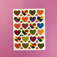 ハート 模様 ② キラキラ シール HEART PATTERN STICKER