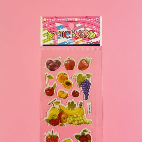 フルーツ① ぷっくりシール FRUIT STICKER