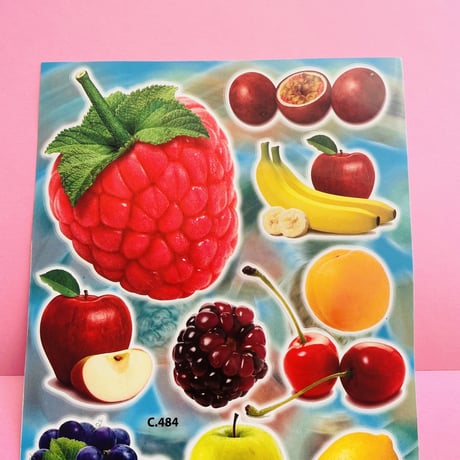 フルーツ シール 大 ② FRUIT STICKER