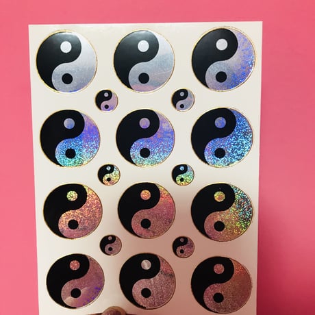 陰陽 キラキラ シール YIN-YANG STICKER