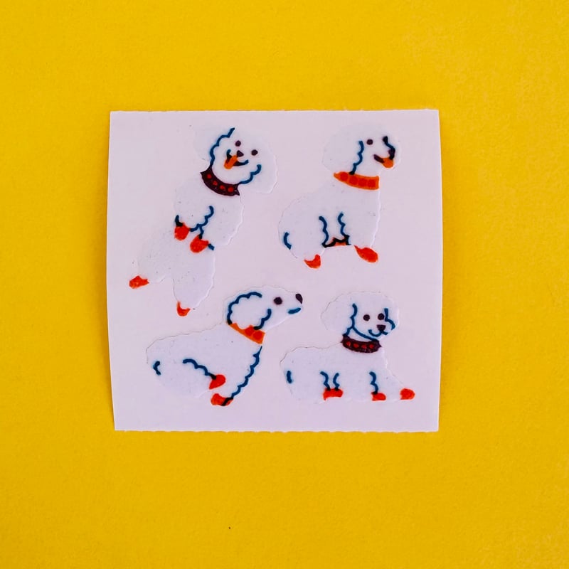 Great 7 シール 犬 ① ザラザラ DOG STICKER | RIRI MARKET(