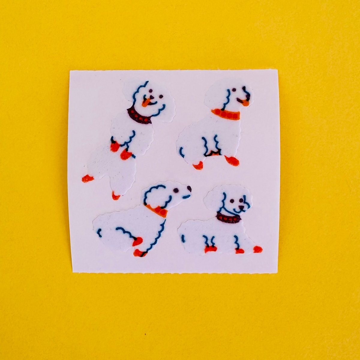 犬 シール Great 7 シール 犬 ① ザラザラ DOG STICKER | RIRI MARKET(