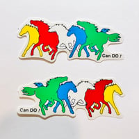 走る馬 ① シール RUNNING HORSE STICKER