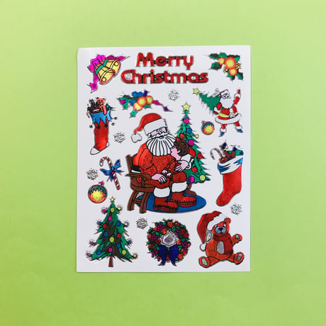 クリスマス ①  キラキラ シール CHRISTMAS STICKER