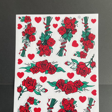 薔薇 シール 大 ROSE STICKER