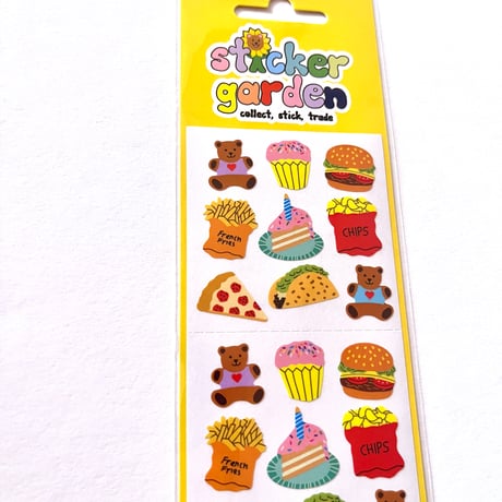 Sticker Garden★ クマ 食べ物 BEAR FOOD
