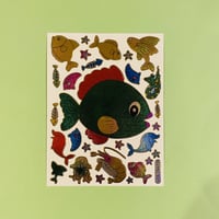 魚 ⑦ キラキラ シール FISH STICKER