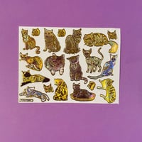 ねこ 猫 ③ キラキラ シール CAT  STICKER