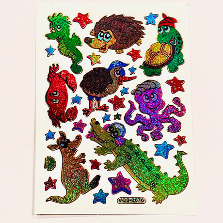 動物 (13) キラキラ シール ANIMAL  STICKER
