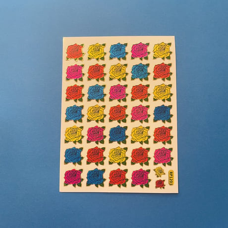 薔薇 カラフル COLORFUL ROSE STICKER