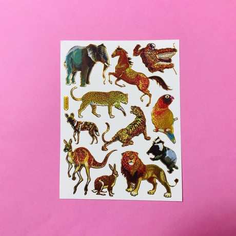 動物 ⑤ キラキラ シール ANIMAL  STICKER