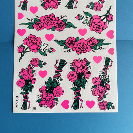 薔薇 シール 大 ROSE STICKER