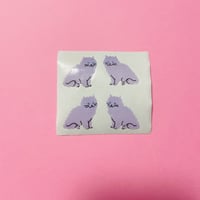 紫 猫 シール PURPLE CAT STICKER