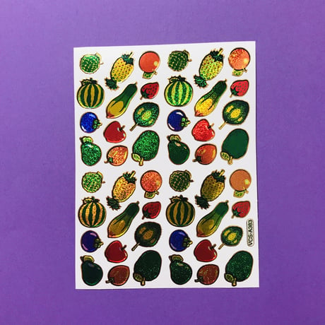 フルーツ ⑤ キラキラ シール FRUIT STICKER