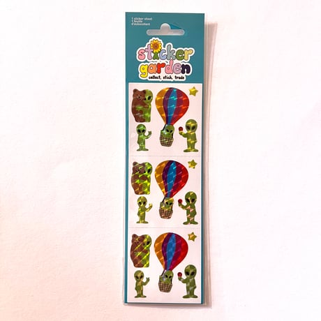 Sticker Garden★ クマ エイリアン  BEAR ALIEN